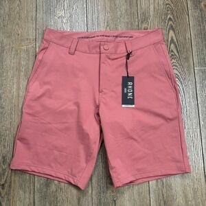 Rhone Commuter 9" Shorts NWT Men Size 30 Nantucket Red Flex-Knit Standard Fit